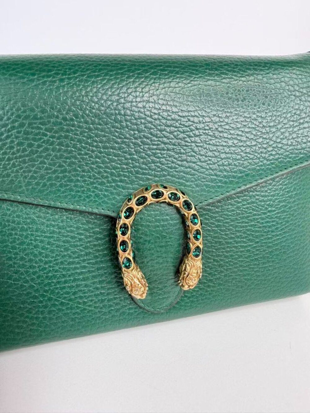 Gucci Dionysus Green Super Mini Leather Chain Crossbody Bag - Picture 3 of 11